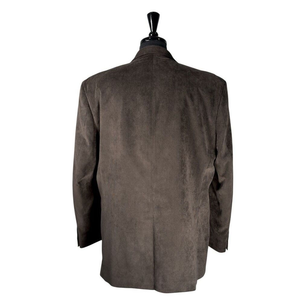 Chaps Ralph Lauren Mens 46R Blazer Brown Corduroy Sport Coat Jacket 2 Button - Picture 2 of 10